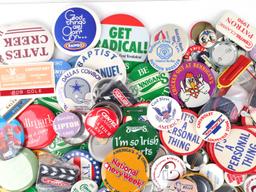 HUGE LOT 315 PRESIDENTIAL CAMPAIGN AD GOLF PINS