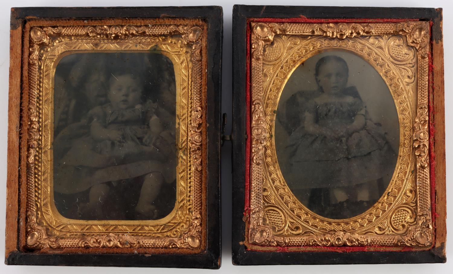 LOT OF 5 TINTYPE & AMBROTYPE PHOTOGRAPHS