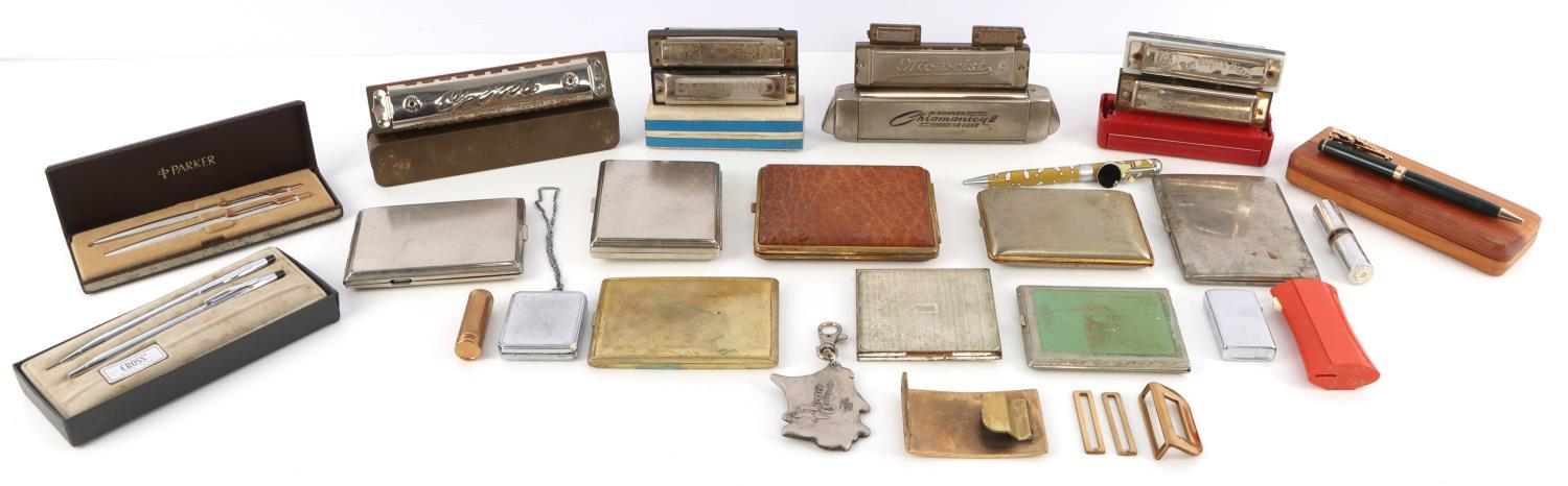 ZIPPO LIGHTER CROSS PEN HOHNER HARMONICA LOT