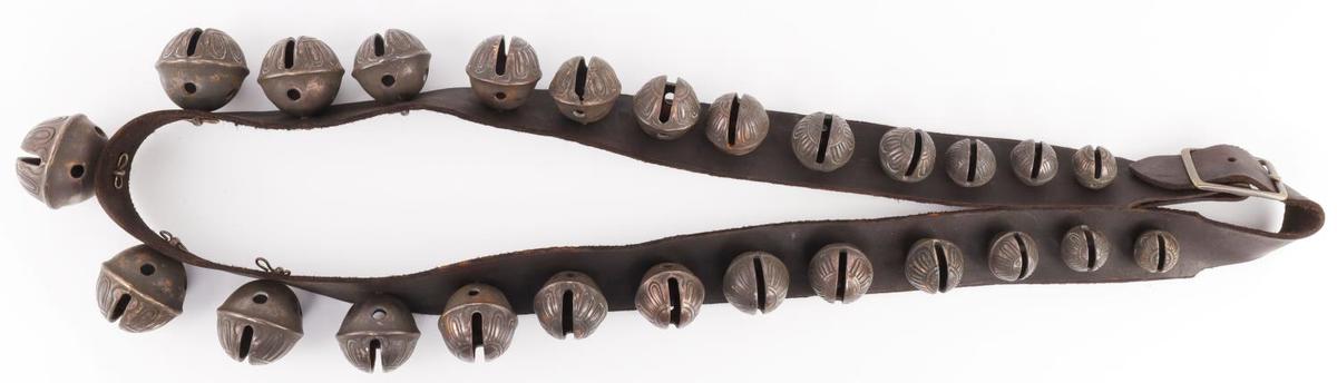 22 SLEIGH BELLS BELT 62 INCH ANTIQUE