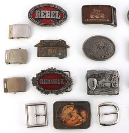 LOT OF 22 BELT BUCKLES TRUCKING FLORIDA  MCDONALDS