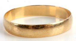 10KT GOLD WEDDING BAND RING SIZE 12 1/2