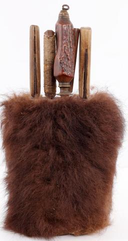 ANTIQUE BUFFALO HIDE HUNTER SKINNER PACK KIT