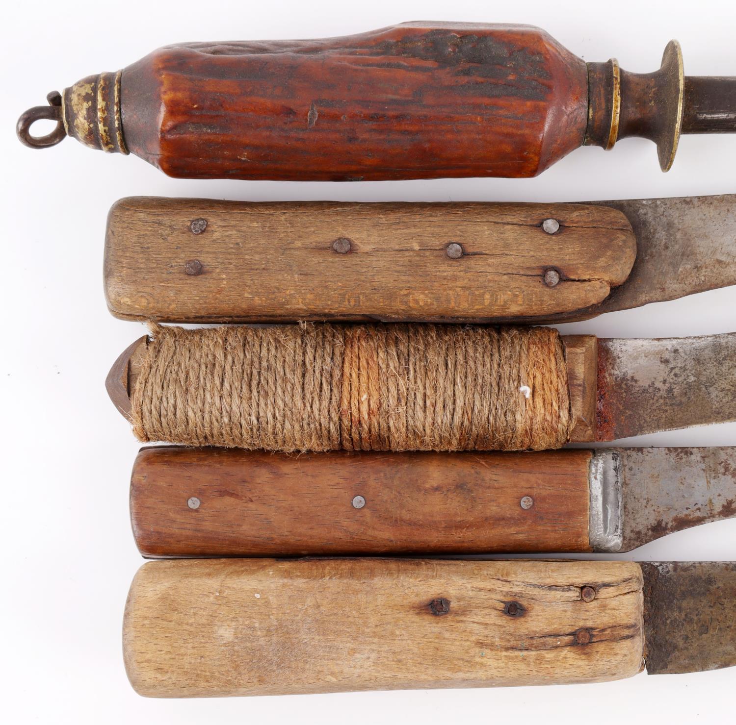 ANTIQUE BUFFALO HIDE HUNTER SKINNER PACK KIT