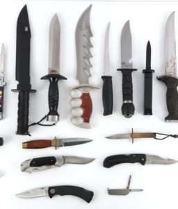 LARGE & VARIED KNIFE COLLECTION NEW & USED