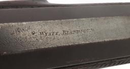 WYATT BLANDFORD PERCUSSION ENGRAVED SHOTGUN