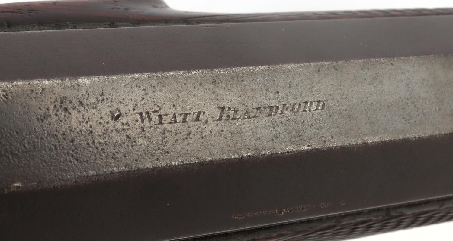 WYATT BLANDFORD PERCUSSION ENGRAVED SHOTGUN