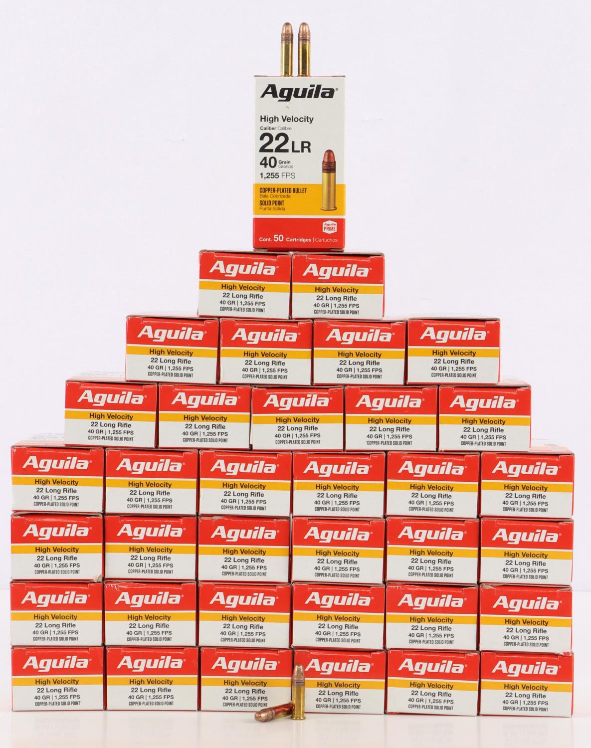 1800 ROUNDS OF AGUILA .22LR 40 GR AMMUNITION