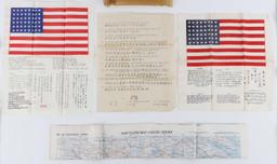 WWII PACIFIC THEATER AAF BAILOUT SURVIVAL MAP LOT