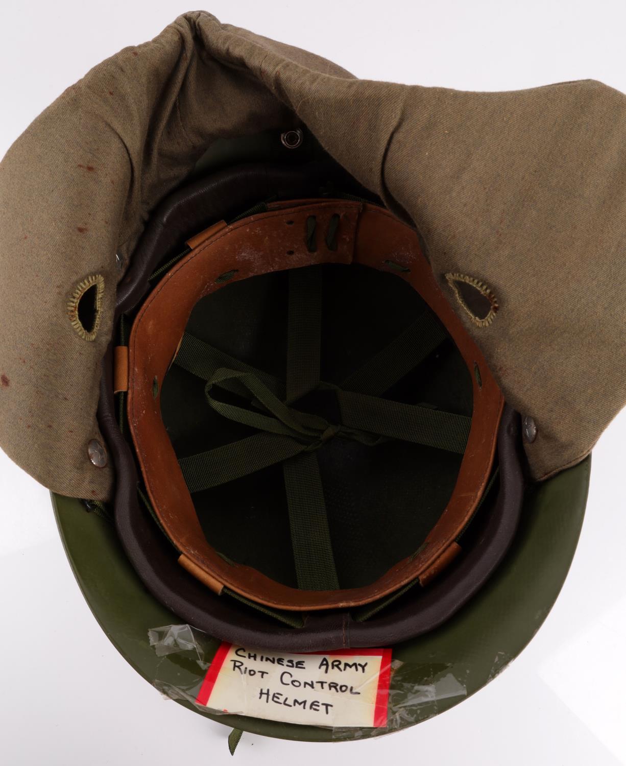 COMUNIST CHINESE ARMY RIOT CONTROL HELMET