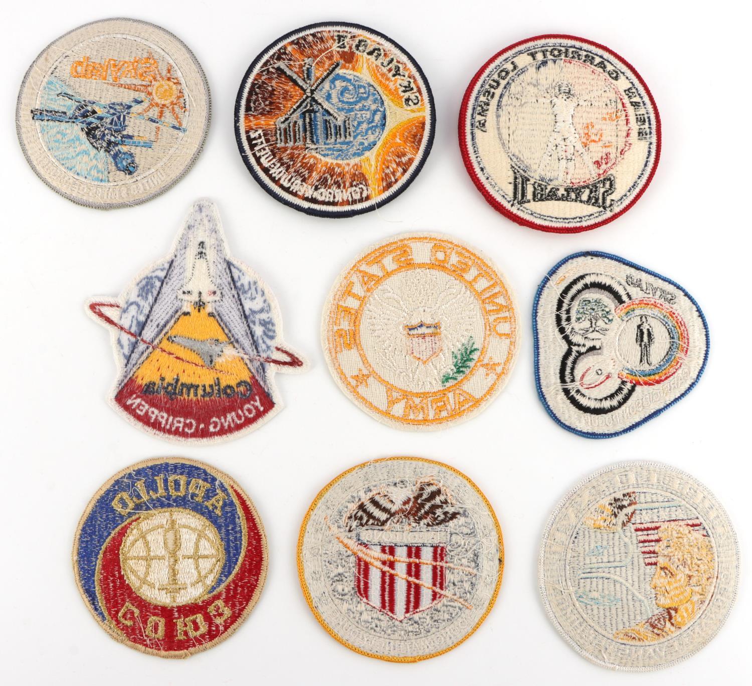 LOT OF 11 US NASA APOLLO MISSION & SKYLAB PATCHES
