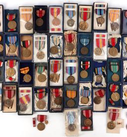 LOT 82 WWII TO DESERT STORM US ARMED FORCES MEDALS