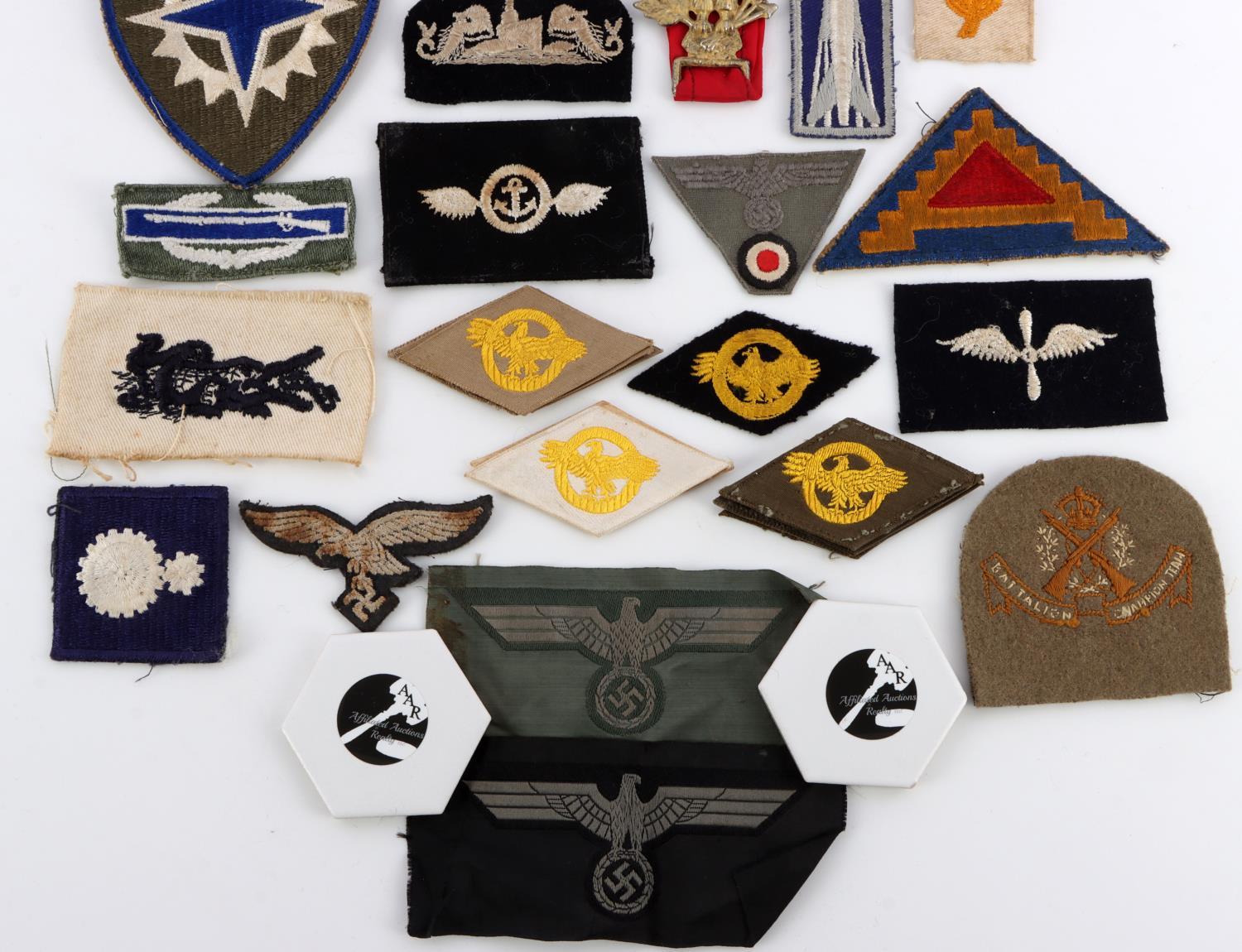 WWII GERMAN  BRITISH & US MILITARY PATCHES LOT 44