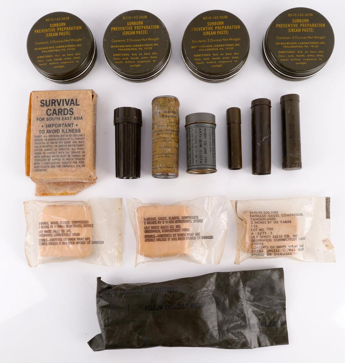 LOT OF 15 U.S. ARMY VIETNAM WAR ERA GEAR