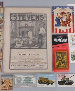 LOT OF WWII TOPPS CARDS STANTIONARY J STEVENS ADD