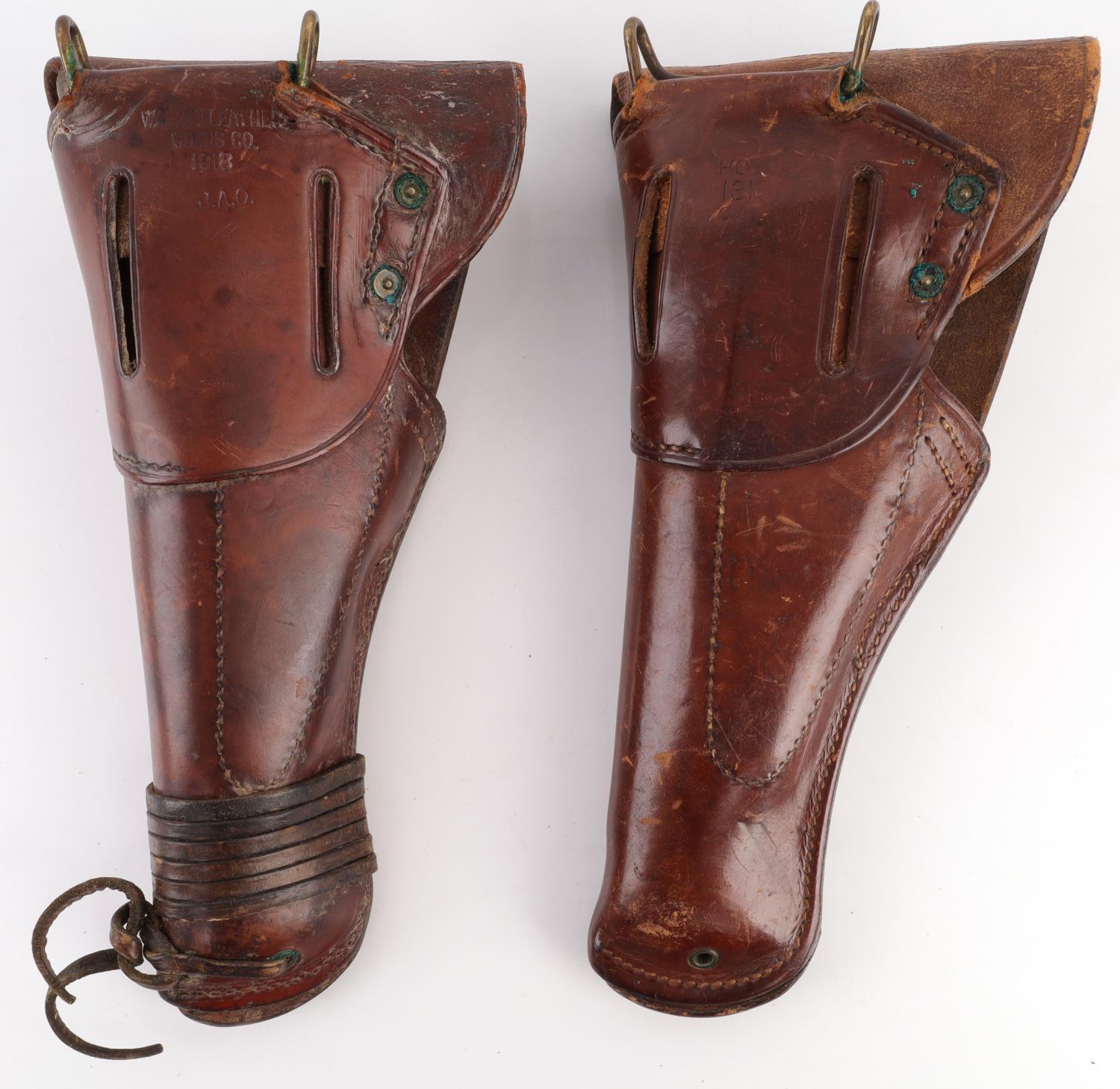 WWI US 1911 LEATHER HOYT & WARREN HOLSTERS
