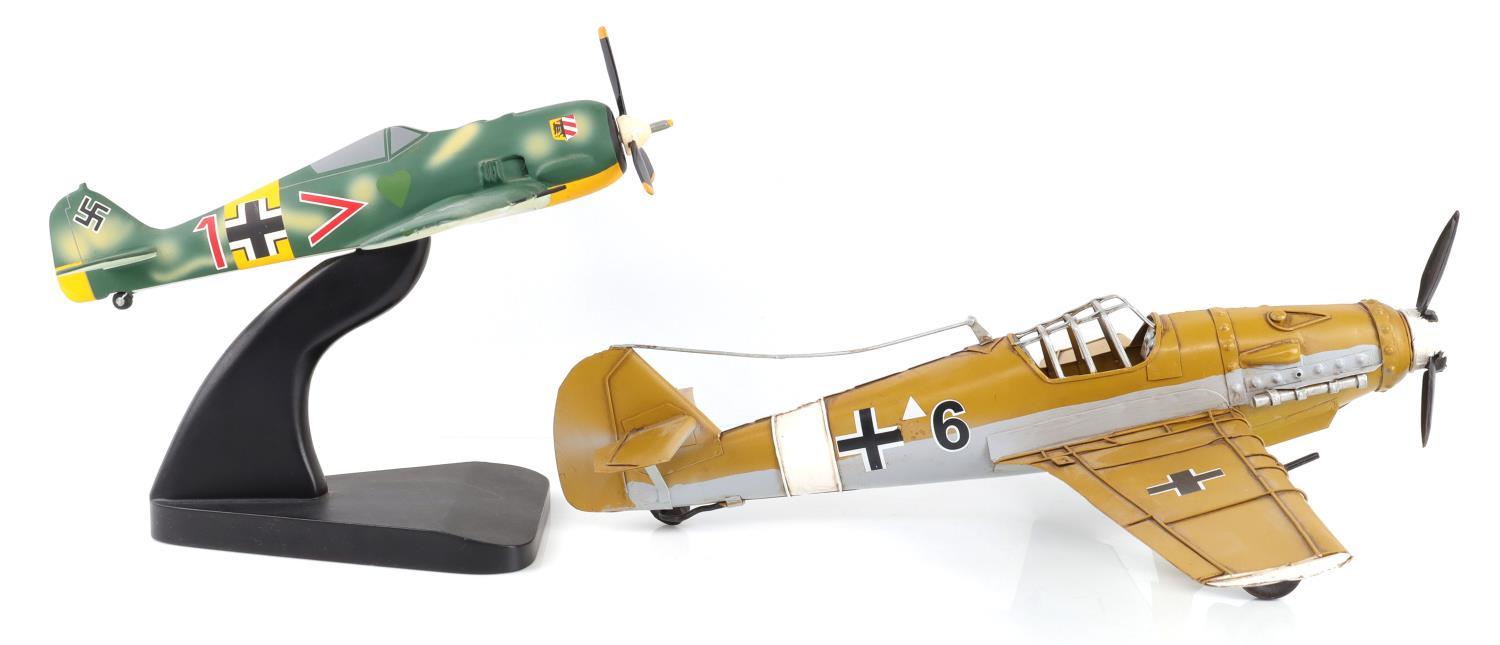 2 WWII GERMAN MESSERSMITT FIGHTER MODELS