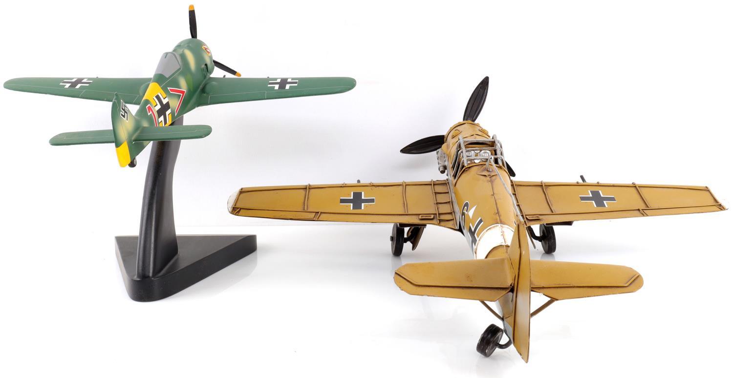 2 WWII GERMAN MESSERSMITT FIGHTER MODELS