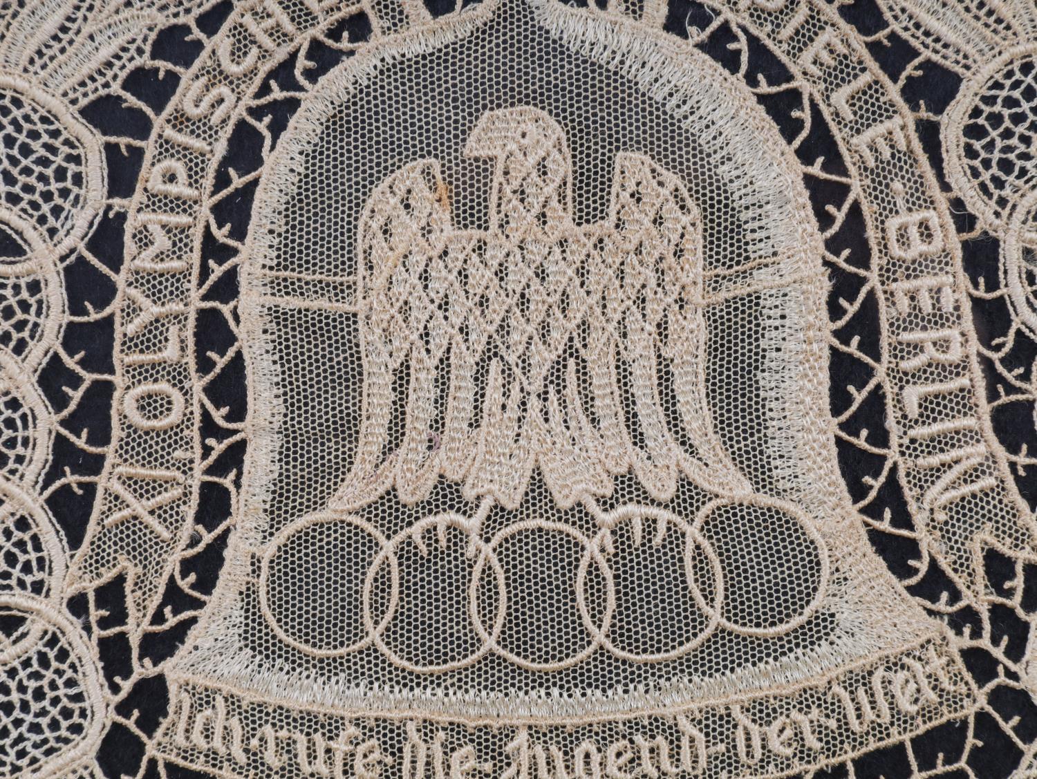 1936 XI BERLIN OLYMPICS LACE CUT OUT