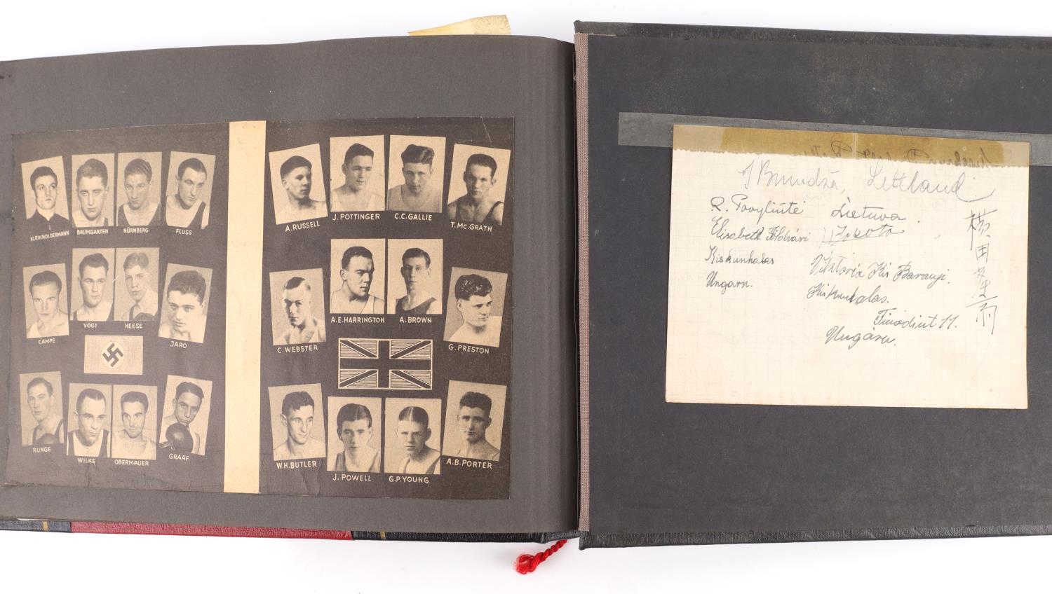 WWII GERMAN REICH FAMOUS SIGNATURES SCRAPBOOK