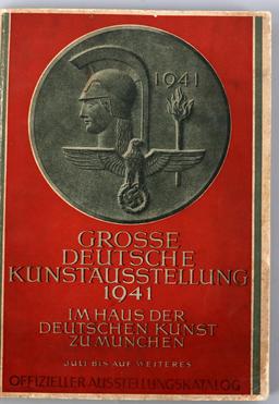 SIGNED 1941 GERMAN THIRD REICH ART EXHIBITION