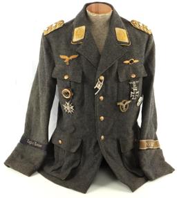 WWII GERMAN THIRD REICH LUFTWAFFE DAK TUNIC