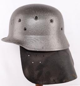 WWII GERMAN REICH VULCAN FIBER FIRE POLICE HELMET