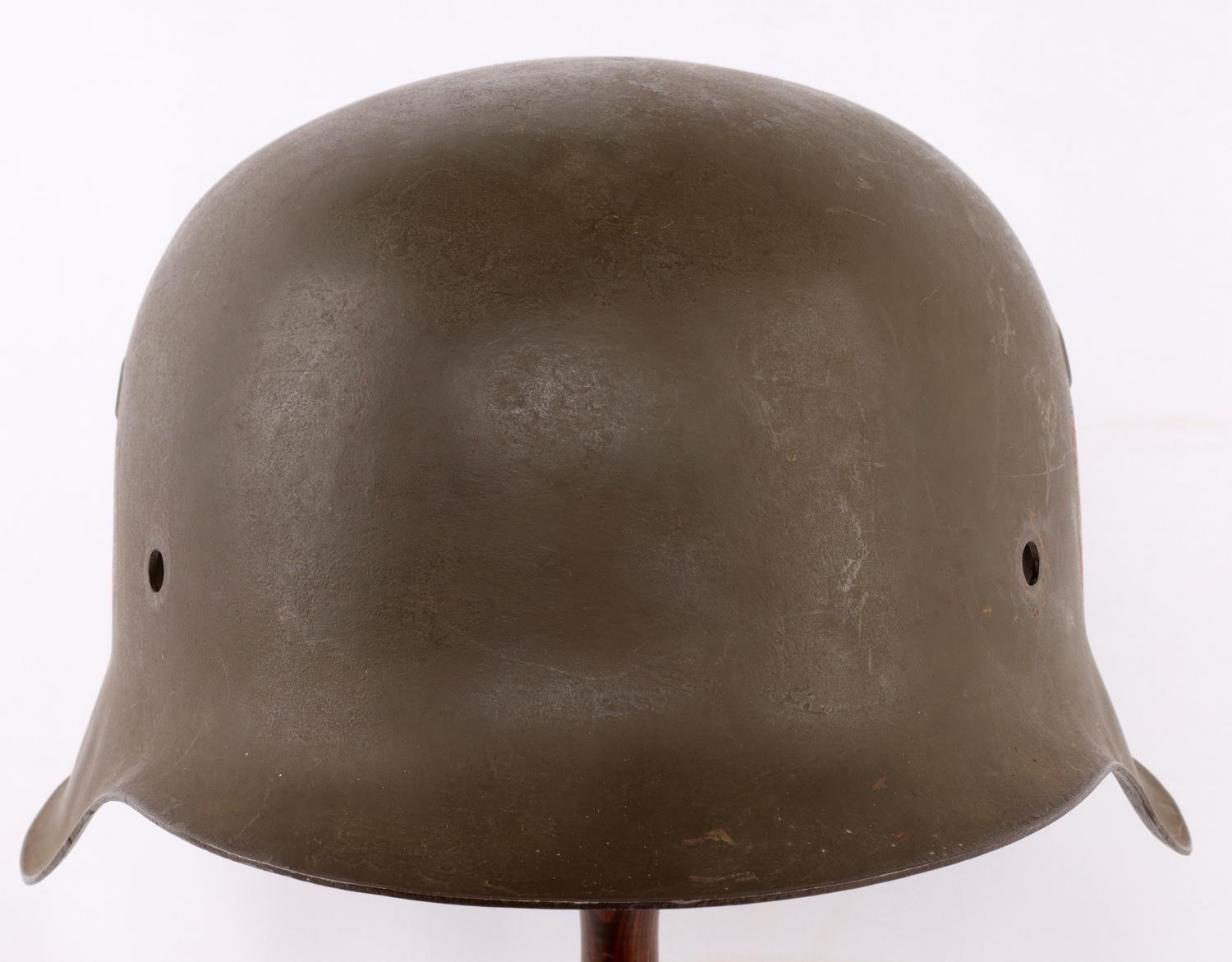 WWII GERMAN REICH M42 SS DOUBLE DECAL STAHLHELM