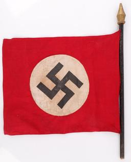 WWII GERMAN REICH NSDAP MINIATURE TABLE FLAG