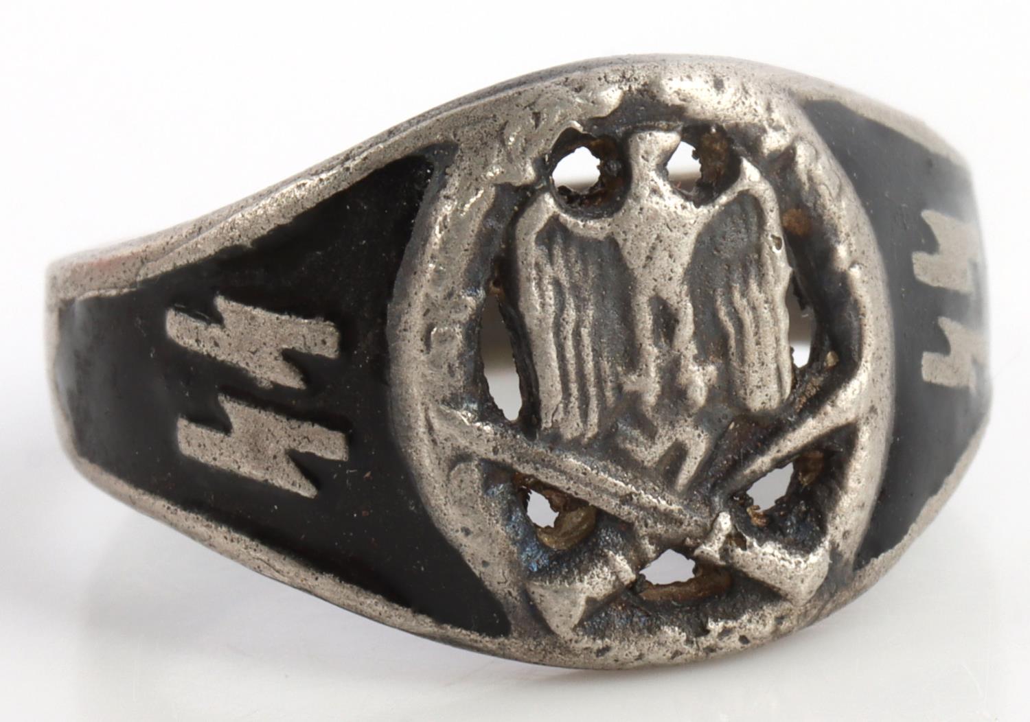 LOT OF 2 WWII GERMAN THIRD REICH SS RINGS