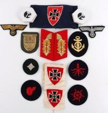 3 WWII GERMAN REICH RKB VETERANS INSIGNIA & MORE