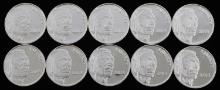 1 OZ .999 FINE SILVER BULLION ROUNDS LOT OF 10