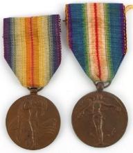 WWI BELGIAN & CZECHOSLOVAKIAN VICTORY MEDALS