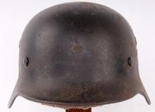 WWII GERMAN REICH HEER M40 STAHLHELM COMBAT HELMET