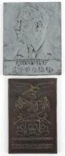 WWII GERMAN REICH ADOLF HITLER & LUFTWAFFE PLAQUE