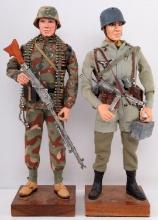 WWII GERMAN REICH SS & LUFTWAFFE SOLDIER FIGURINES