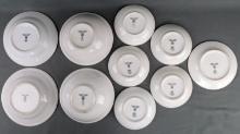 10 WWII GERMAN REICH NSDAP PORCELAIN PLATE & BOWLS