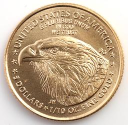 2023 GOLD 1/10 OZT AMERICAN EAGLE BU COIN