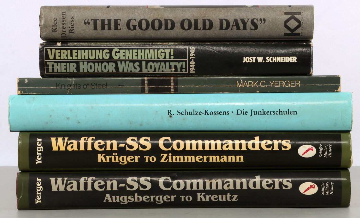LOT 6 WWII WAFFEN-SS RESEARCH & REFERENCE BOOKS