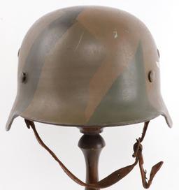 M1940 LUFTWAFFE STAHLHELM HELMET W CAMO PAINT