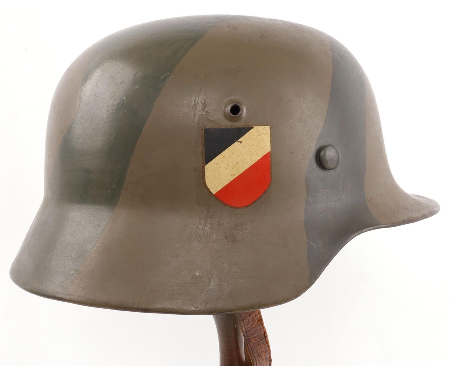 M1940 LUFTWAFFE STAHLHELM HELMET W CAMO PAINT
