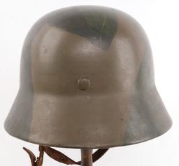 M1940 LUFTWAFFE STAHLHELM HELMET W CAMO PAINT