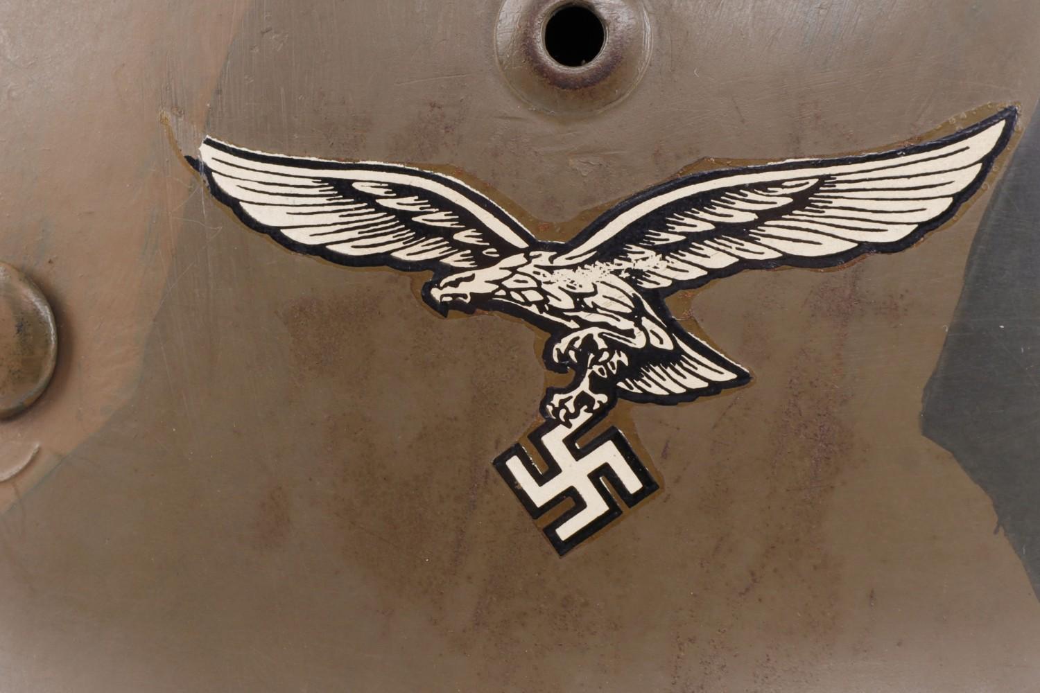 M1940 LUFTWAFFE STAHLHELM HELMET W CAMO PAINT