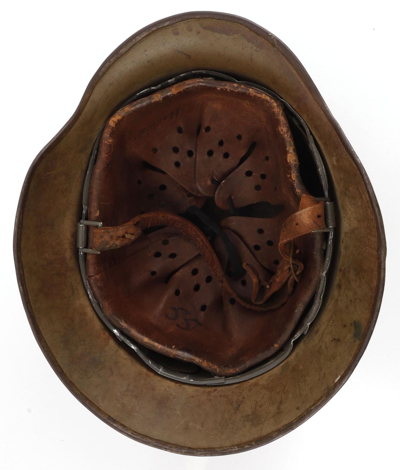 M1940 LUFTWAFFE STAHLHELM HELMET W CAMO PAINT