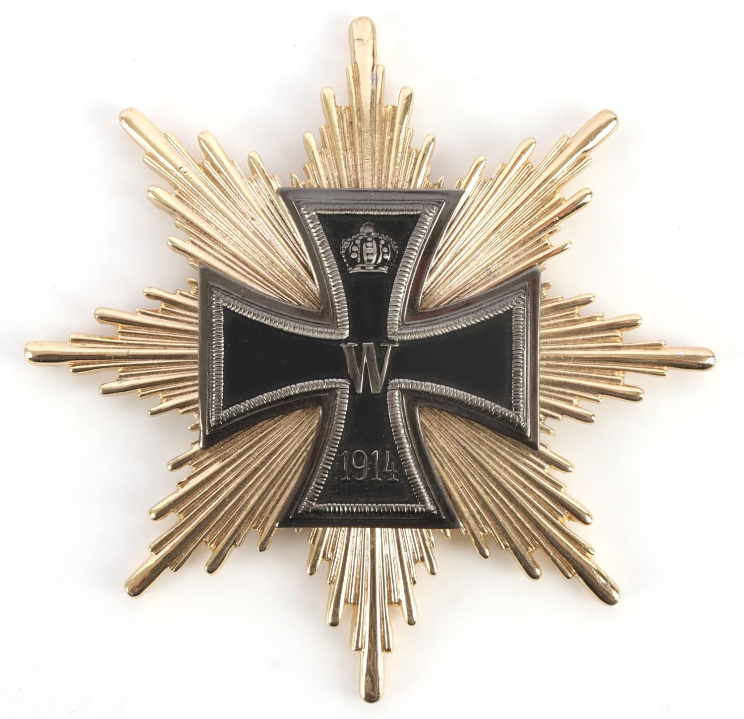 1914 STAR OF THE GRAND CROSS OF THE IRON CROSS