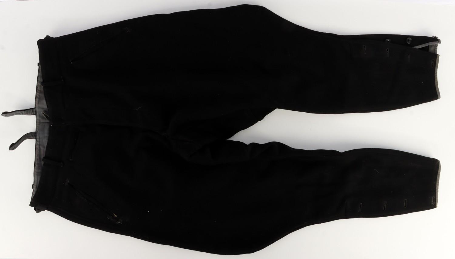 WWII GERMAN THIRD REICH BLACK UNIFORM BREECHES