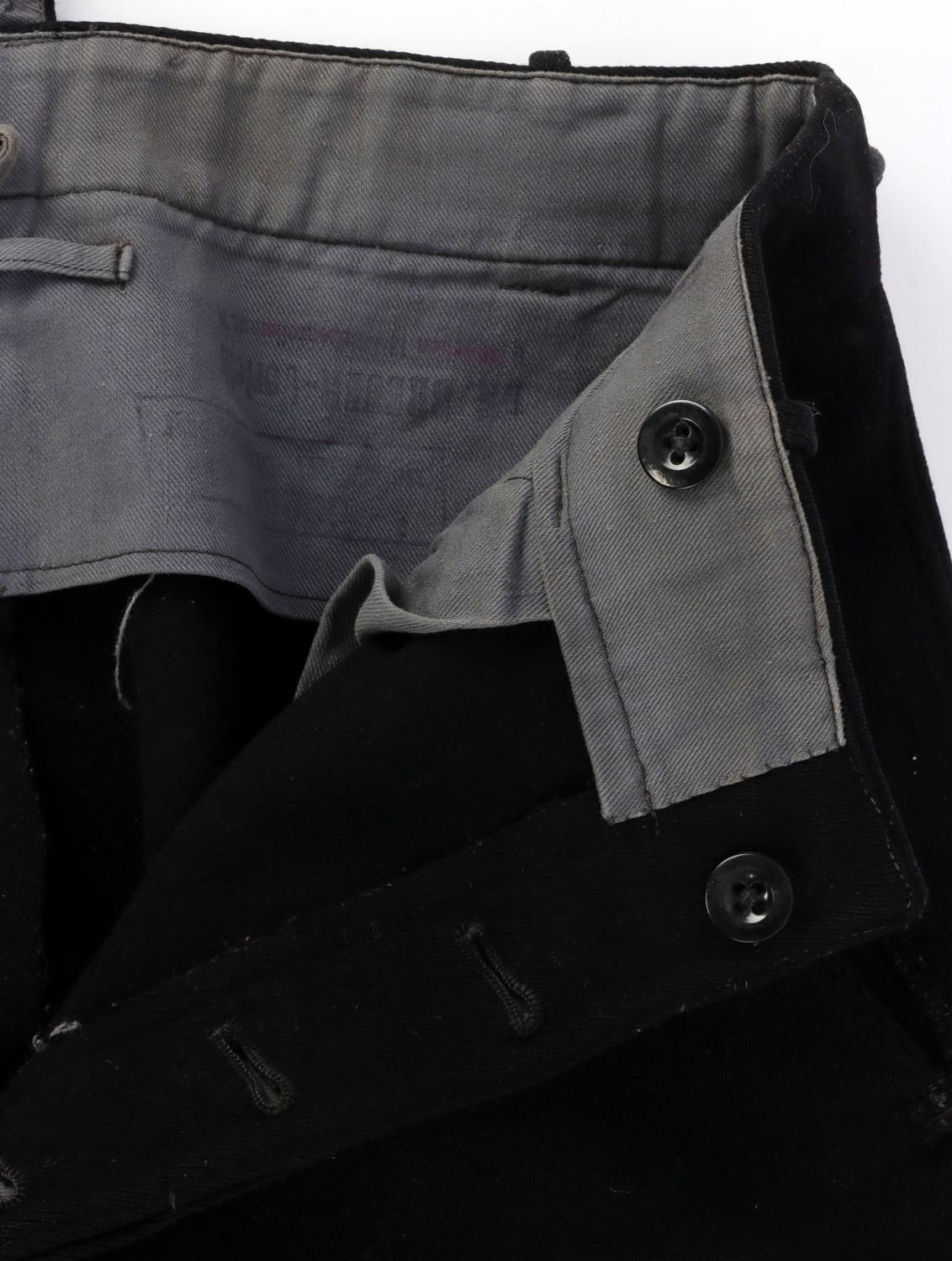 WWII GERMAN THIRD REICH BLACK UNIFORM BREECHES