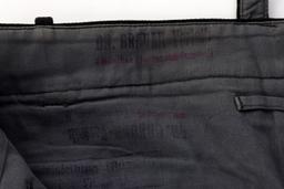 WWII GERMAN THIRD REICH BLACK UNIFORM BREECHES