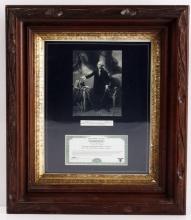 GEORGE WASHINGTON HAIR CERTIFICATE OF AUTHENTICITY