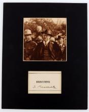 THEODORE TEDDY ROOSEVELT SIGNATURE WITH PHOTO